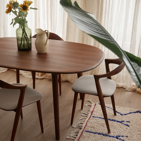 Image 1 of Tavolo Artisan Luc - Noce scuro