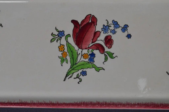 Service de Dessert et de Présentation en Faïence Florale Gien France “Lorraine” des Années 1950, 8 Pièces (photo 10 of 16)