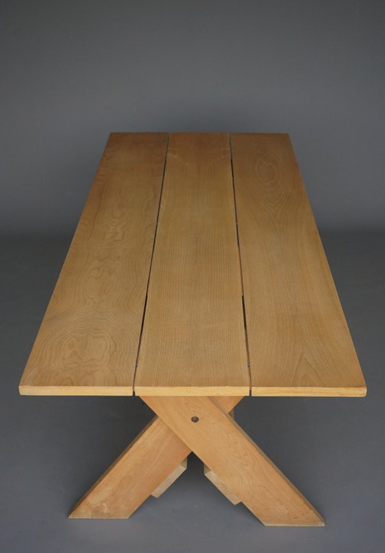 Image 1 of Un raro tavolo da pranzo 'Crate' di Gerrit Rietveld per Cassina, anni '80