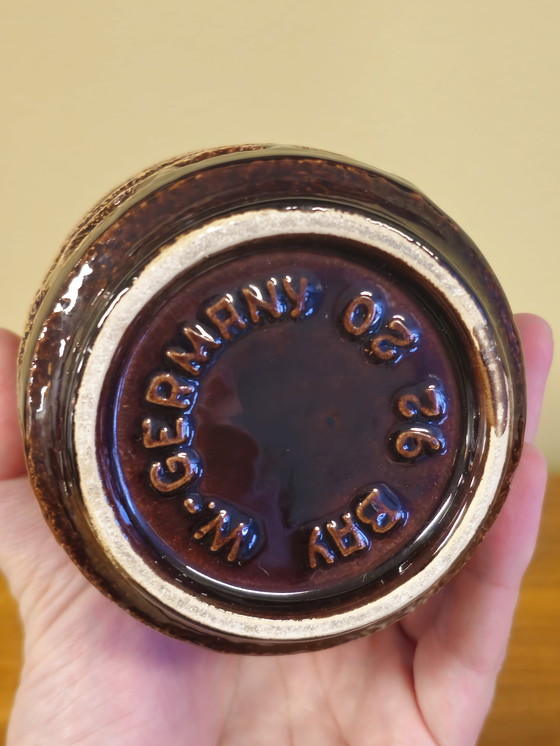 Image 1 of Vintage West Germany Vaas Vaasje Bruin