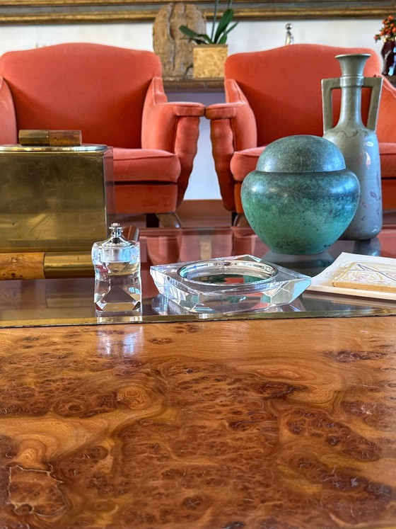 Set da fumo Hollywood Regency in Lucite, Italia 1970, Oggetti decorativi, Plexiglass, Trasparente (foto 5 di 10)