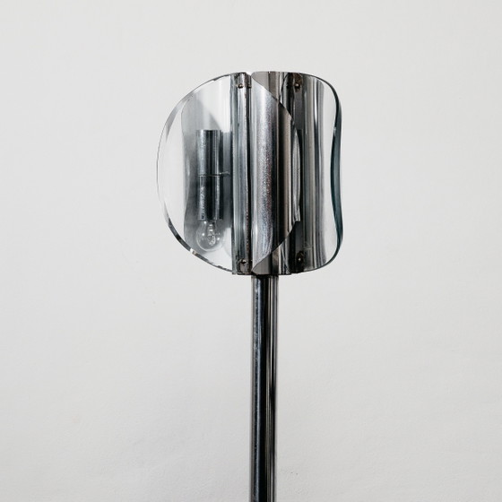 Image 1 of Lampadaire de style Fontana Arte, design vintage des années 1970, antiquités modernes