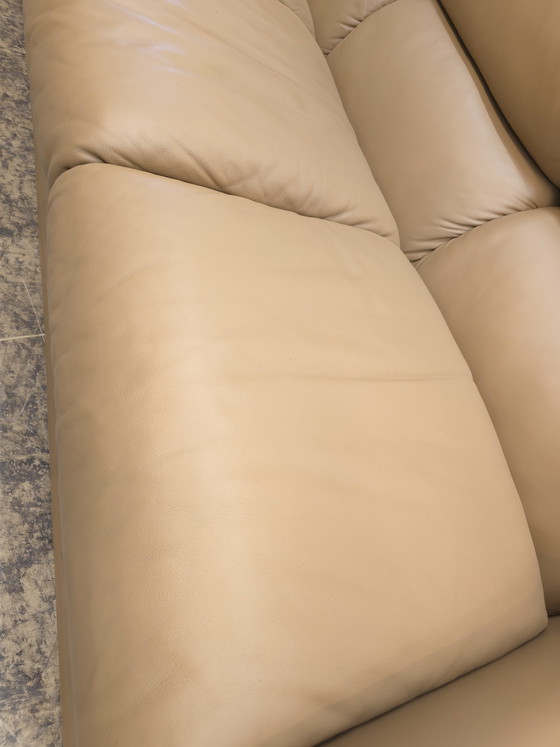 Image 1 of Poltrona Frau Set de tres plazas con sillón, sofá de cuero, sillón de diseño