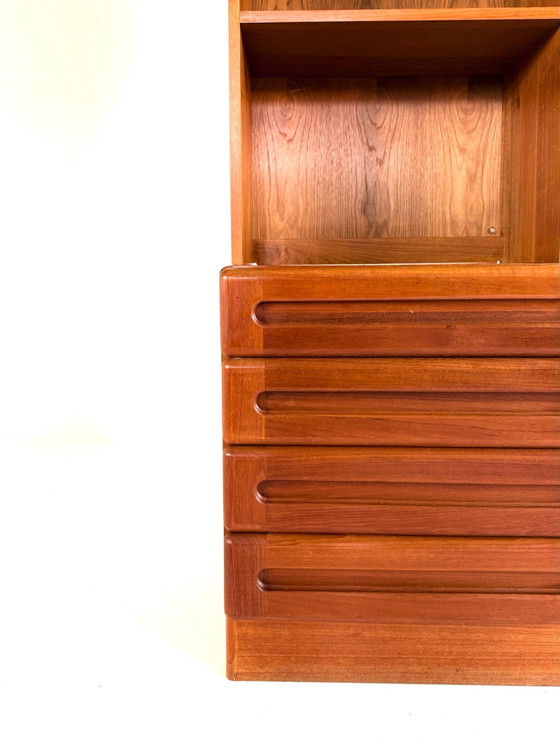 Libreria vintage in teak, Dyrlund ‘80, Librerie, Legno, Metallo, Marrone (foto 3 di 11)