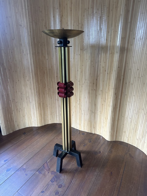 XXL vintage Bodenleuchter Art Deco - Memphis Design