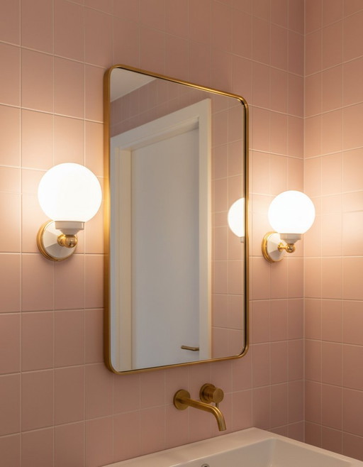 Paar Wandleuchten im französischen Bauhaus- und Art-Deco-Stil