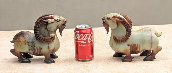 Image 1 of Set unico di capre cinesi di giada