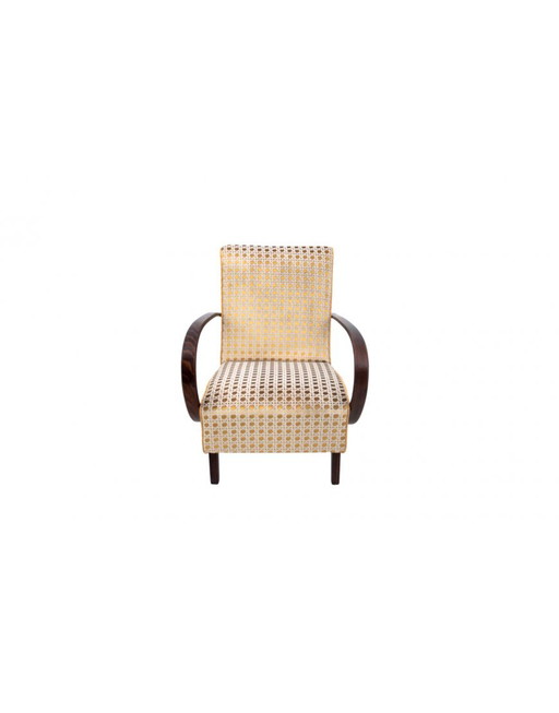 Fauteuil Art déco, conçu par J. Halabala, années 1930, Tchécoslovaquie.