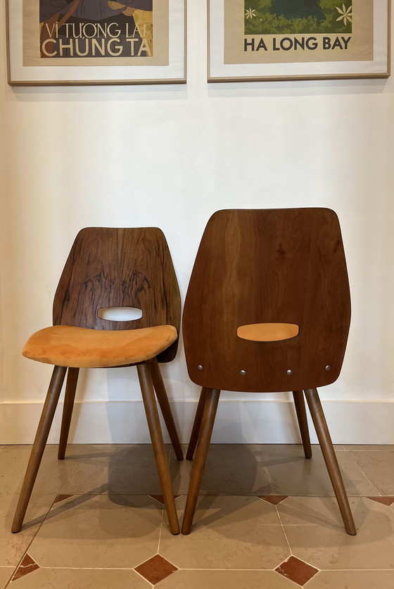 Image 1 of 4x Lollipop Chairs Frantisek Jirak