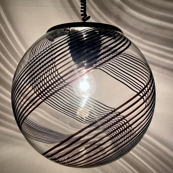 Image 1 of Murano art glass pendant light, Lino Tagliapietra attributable, 1970s.