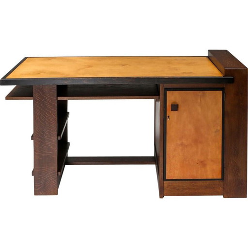 Vintage Modernist Desk by M. Wouda for H. Pander 1930s