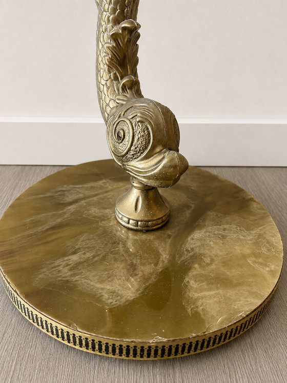 Mesita auxiliar estilo Hollywood Regency – Mesas auxiliares, Plastic, Metal (photo 5 of 5)