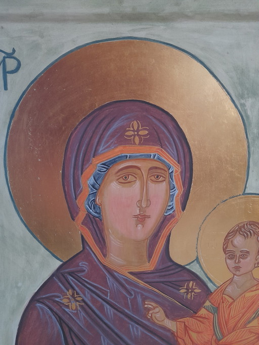 Handgemalte Ikone der Muttergottes Hodegetria