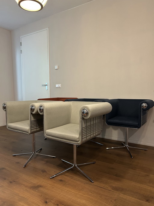 5x Designer-Esszimmerstühle von The New Chesterfield 