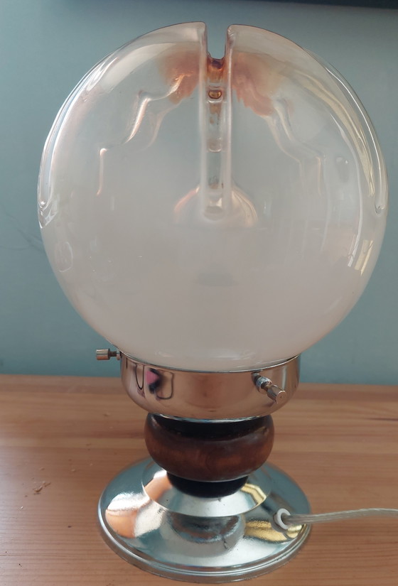 Image 1 of Lámpara de mesa espacial de mediados de siglo diseñada por Toni Zuccheri para Mazzega