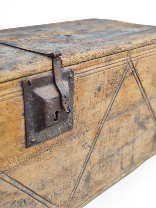 Baule italiano dei primi del XIX secolo – opbergkast, Iron, Wood (photo 2 of 10)