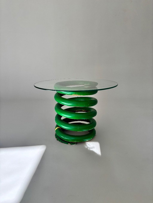 space age green side table