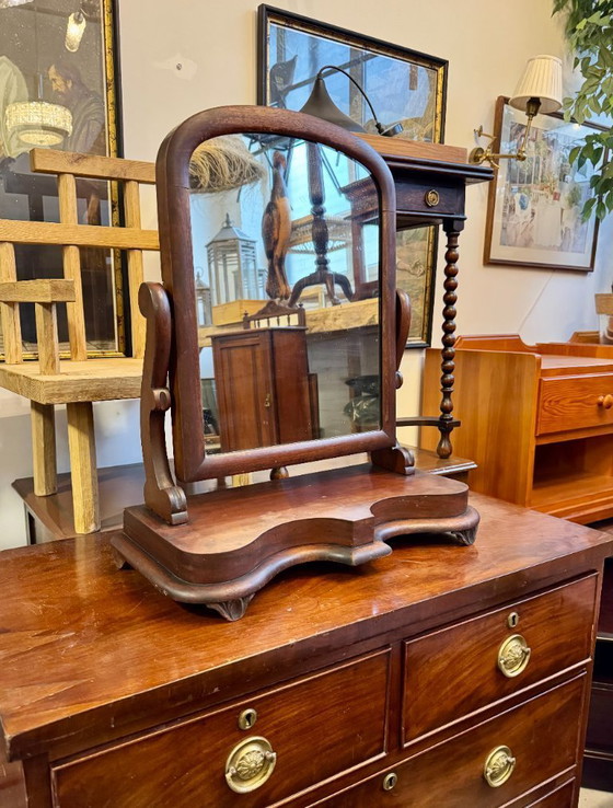 Image 1 of Victorian Mahogany Vanity Mirror