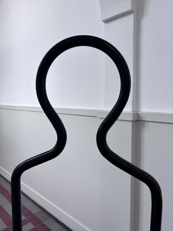 Image 1 of Set van 2 Postmodern Dressboys / Valet Stands – Pierre Cardin Stijl – Jaren 80 Pop Art (Zwart & Wit)