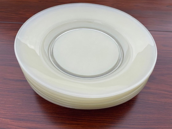 Image 1 of Mid-Century soepborden, van Duralex, Frankrijk, set van 6, jaren 60