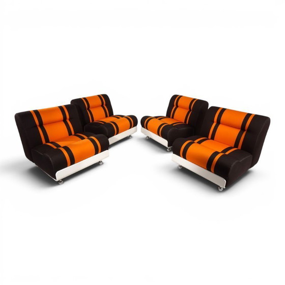 Image 1 of Cor Concha 4-delige modulaire bank in Space Age-stijl van Jo Otterpohl, 1970