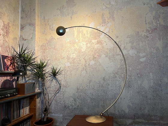 Image 1 of Lampada ad arco Bankamp regolabile in ottone - lampada dorata