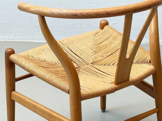 Image 1 of Set of 6 Wishbone Chairs CH24 by Hans J. Wegner for Carl Hansen & Søn, Denmark, 1990s