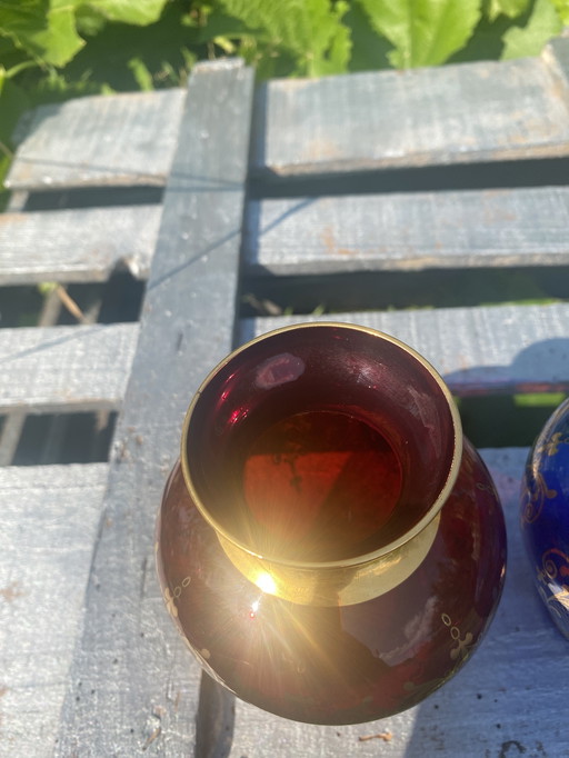 Duo of Murano vases