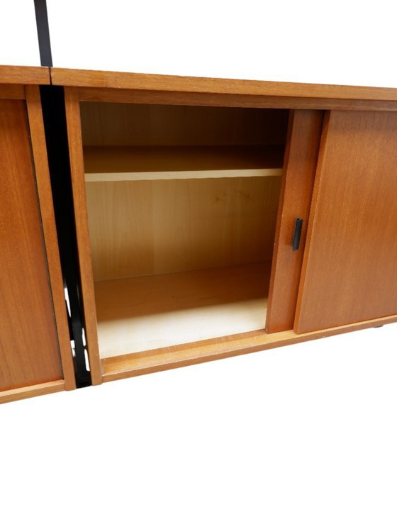 Image 1 of Armario de pared antiguo de teca diseñado por Olof Pira en la década de 1960.