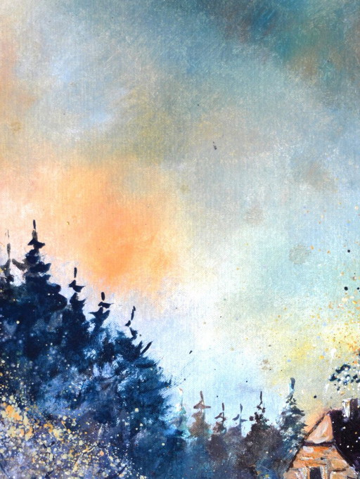A Hunter's Shelter – schilderijen tekeningen, Canvas (photo 2 of 5)