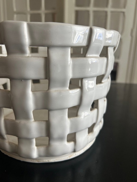 Image 1 of cache pot vintage en céramique 