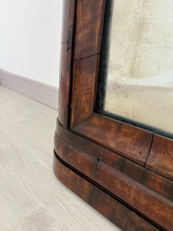 Image 1 of Cassettone - Noce - Comò con specchiera