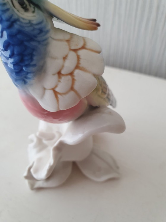 Image 1 of Karl Ens porseleinen kolibrie – handbeschilderd- perfecte staat