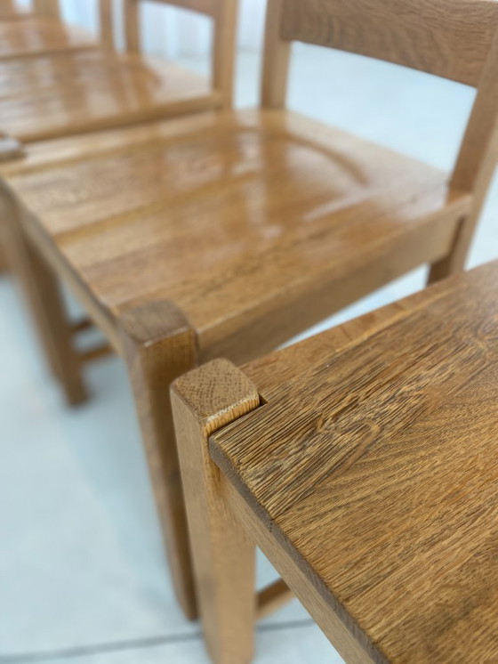 Image 1 of 6 Esszimmerstühle aus massiver Eiche - zeitlos & robust