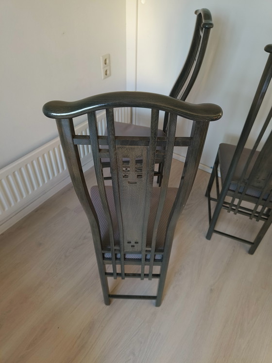 Image 1 of 4 Esszimmerstühle von Giorgetti Umberto Asnago