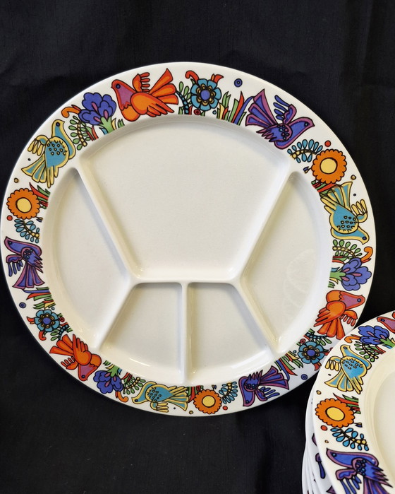 Image 1 of Acapulco Villeroy & Boch 6 x Piatti per fonduta logo blu