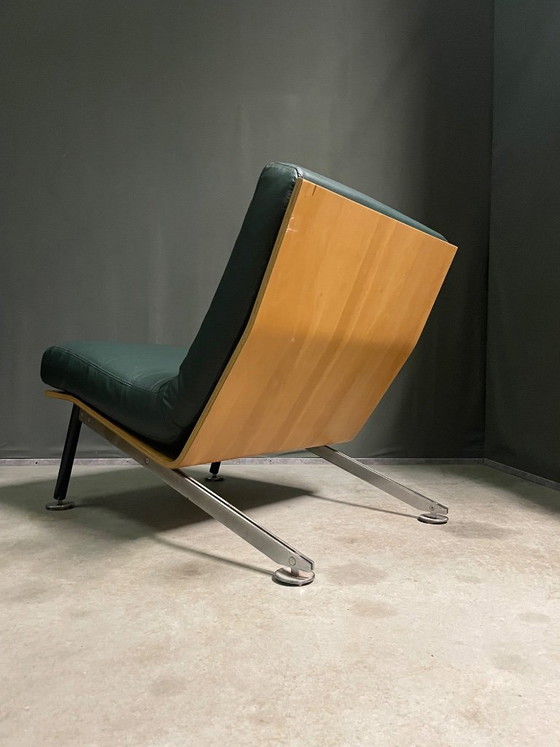 FELICE ROSSIE LOUNGE CHAIR, ANNI '60, Felicerossi, Poltrone, Pelle, Legno, Verde, Modern (foto 7 di 13)