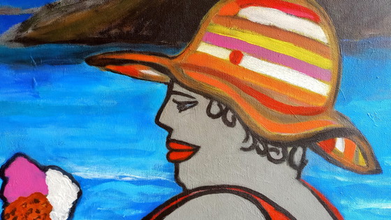 Image 1 of T.v.Steenbetgen "Big Sweet Summer" 100 x 100 cm New