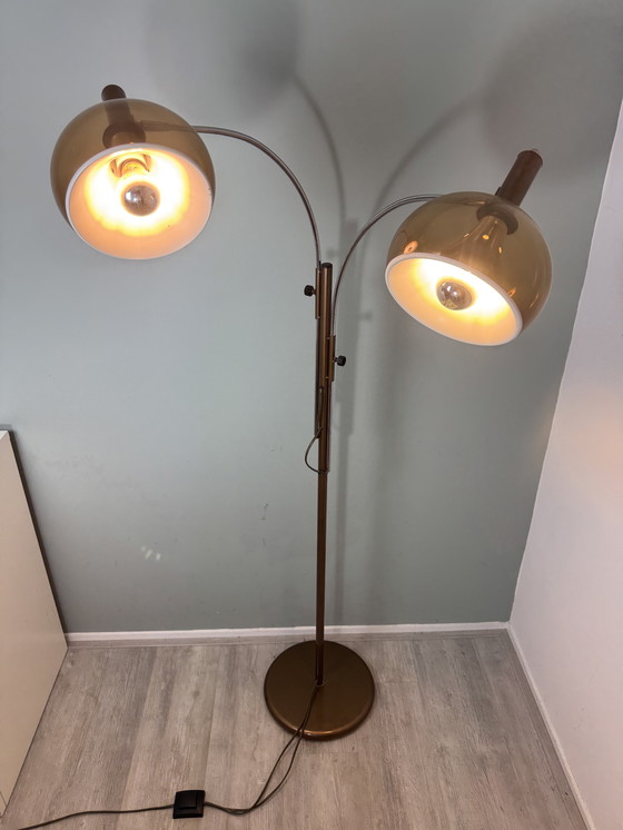 Image 1 of Vintage space age Dijkstra vloerlamp trompet Mushroom