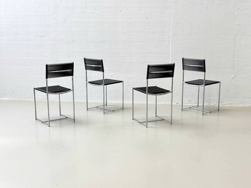 Set of 4 Spaghetti Chair 101 chairs by Giandomenico Belotti Alias