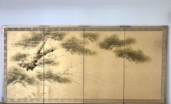 Image 1 of Paravent de chambre japonais Byobu
