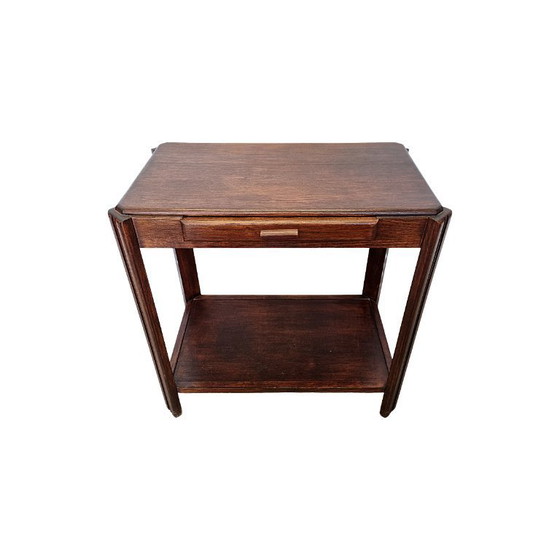 Image 1 of French Art Deco table with drawer, circa 1930