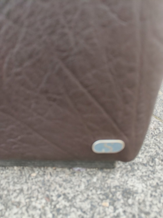 Image 1 of 2 Vintage desede De Sede Svizzera collo pelle ds50 DS 50 poltrone e hocker marrone scuro