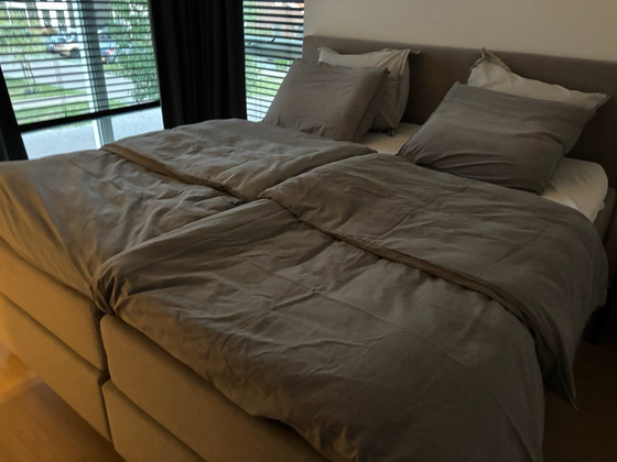 Swiss Sense Boxspringbett – Doppelbetten, Stoff, Holz (photo 7 of 15)
