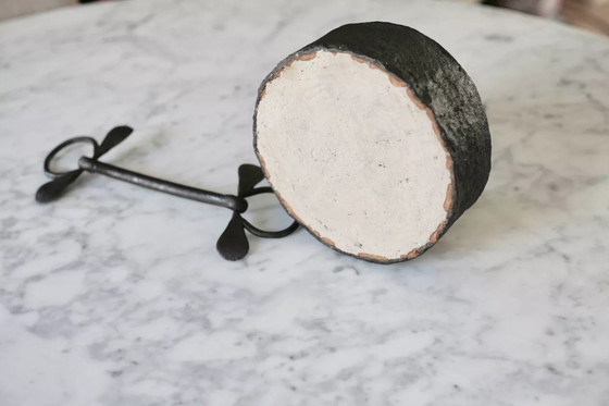 Image 1 of Miroir Suspendu en Métal, Années 50