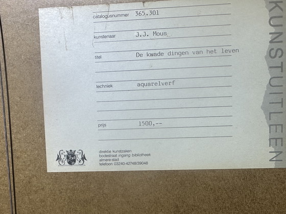 Image 1 of Abstract artwork framed 79x92x2.5 cm