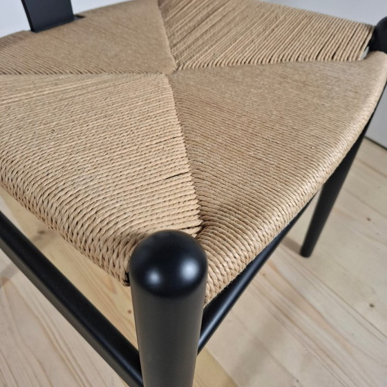 Image 1 of SET DI 4 SEDIE ORIGINALI CARL HANSEN CH24