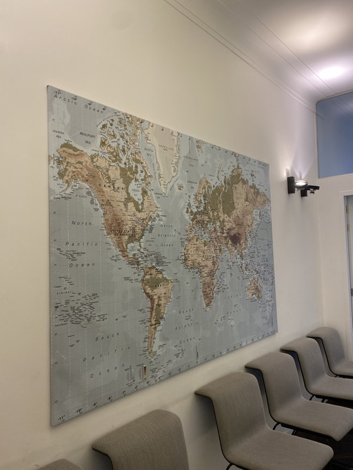 Mapa del mundo 200x140cm