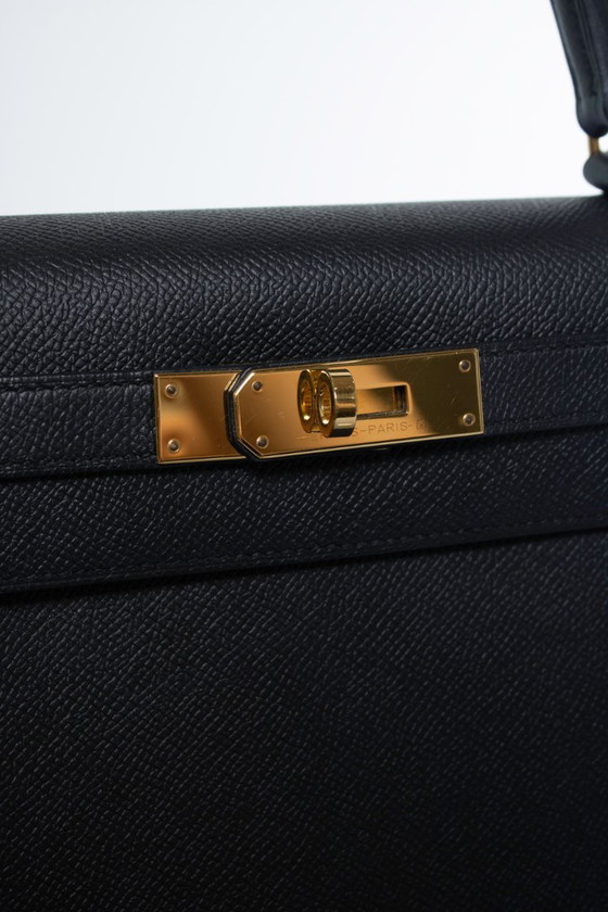 Hermes, Sac Kelly II Sellier 28 Epsom 89 Negro – Hermès, Bolsos de mano, Calfskin (photo 14 of 20)