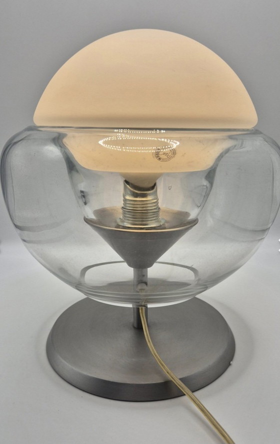 Space Age Sideboard Lamp – Modiss, Table lamps, Metal, Glass (photo 4 of 15)